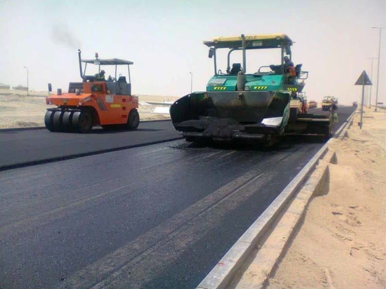 فرد ودحل طبقة الأسفلت